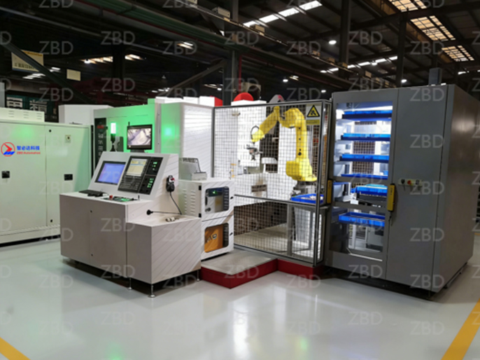 軸承蓋加工自動線邊倉庫和上下料系統自動化生產線（自動倉儲和上下料方向）；